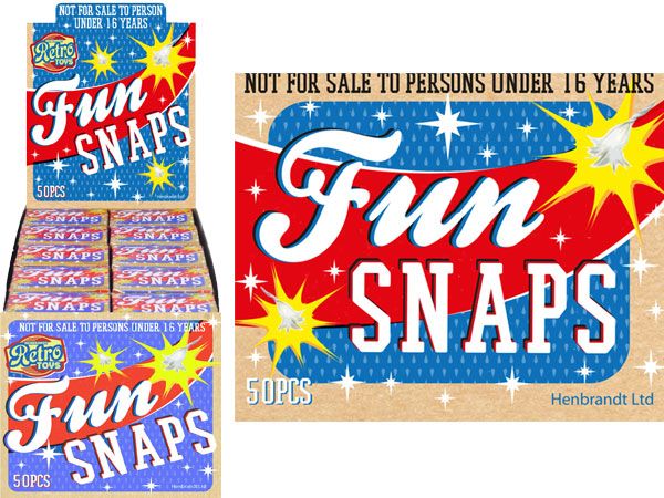 50 boxes of 50pk Fun Snaps